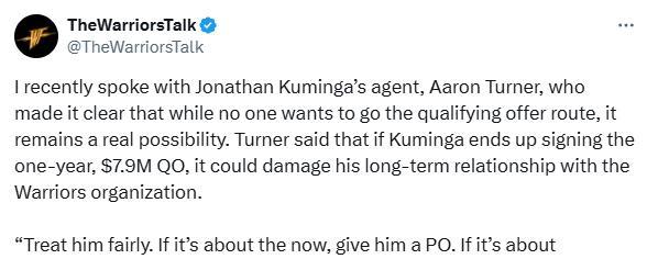 开出的, 加开出过, 愿接受勇士